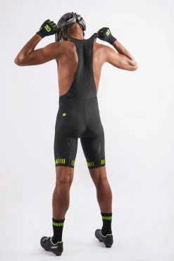 Cuissard Alé Strada Noir/Jaune Fluo -Vélo Elegant Magasin 2027535220