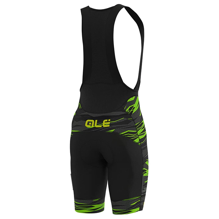 Cuissard Alé Rock Graphics PRR Black/Fluo Green 4 Cuissard Alé Rock Graphics PRR Black/Fluo Green – Image 2