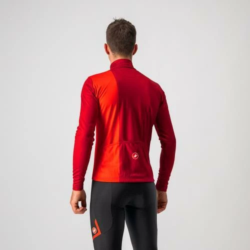 Castelli Maillot Manche Longue Traguardo Fz - Bordeau/Rouge 4 Castelli Maillot Manche Longue Traguardo Fz - Bordeau/Rouge – Image 2