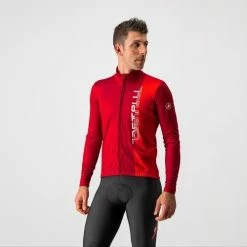 Castelli Maillot Manche Longue Traguardo Fz - Bordeau/Rouge