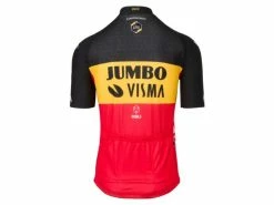 Maillot Champion De Belgique Wout Van Aert Jumbo Visma 2022 -Vélo Elegant Magasin 3036223843