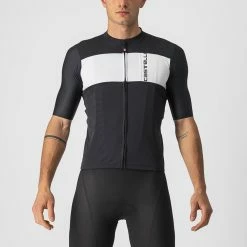 Castelli - Prologo 7 Jersey Men Light Black / Silver 085
