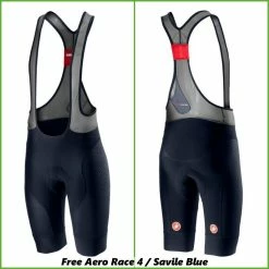 Castelli Free Aero Race 4 Cuissard Savile Blue 414