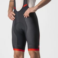 Castelli Competizione Cuissard Homme Black / Fiery Red -Vélo Elegant Magasin 3172904030