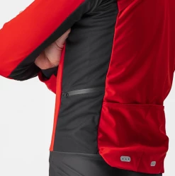 Castelli Alpha RoS 2 Jacket Red/Silver 023 -Vélo Elegant Magasin 3271016152