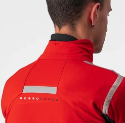 Castelli Alpha RoS 2 Jacket Red/Silver 023 -Vélo Elegant Magasin 3271022851