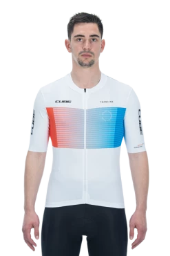 Cube Teamline Jersey White Team 9 Cube Teamline Jersey White Team -Vélo Elegant Magasin 3332590373