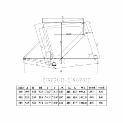 Cadre EXS Carbone 700 Aero - Taille Small -Vélo Elegant Magasin 3343141682