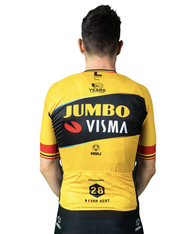 Maillot TEAM JUMBO VISMA De Wout Van Aert 2023 4 Maillot TEAM JUMBO VISMA De Wout Van Aert 2023 – Image 2