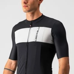 Castelli - Prologo 7 Jersey Men Light Black / Silver 085 -Vélo Elegant Magasin 3463506213